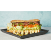 Carpaccio, rucola og parmesan sandwich